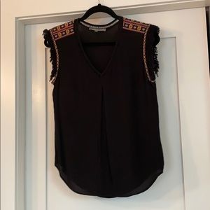 Daniel Rainn Sleeveless Black top